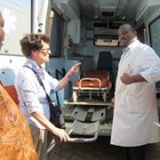 photo de l'ambulance à l'Hôpital Provincial Général de Référence de Bukavu